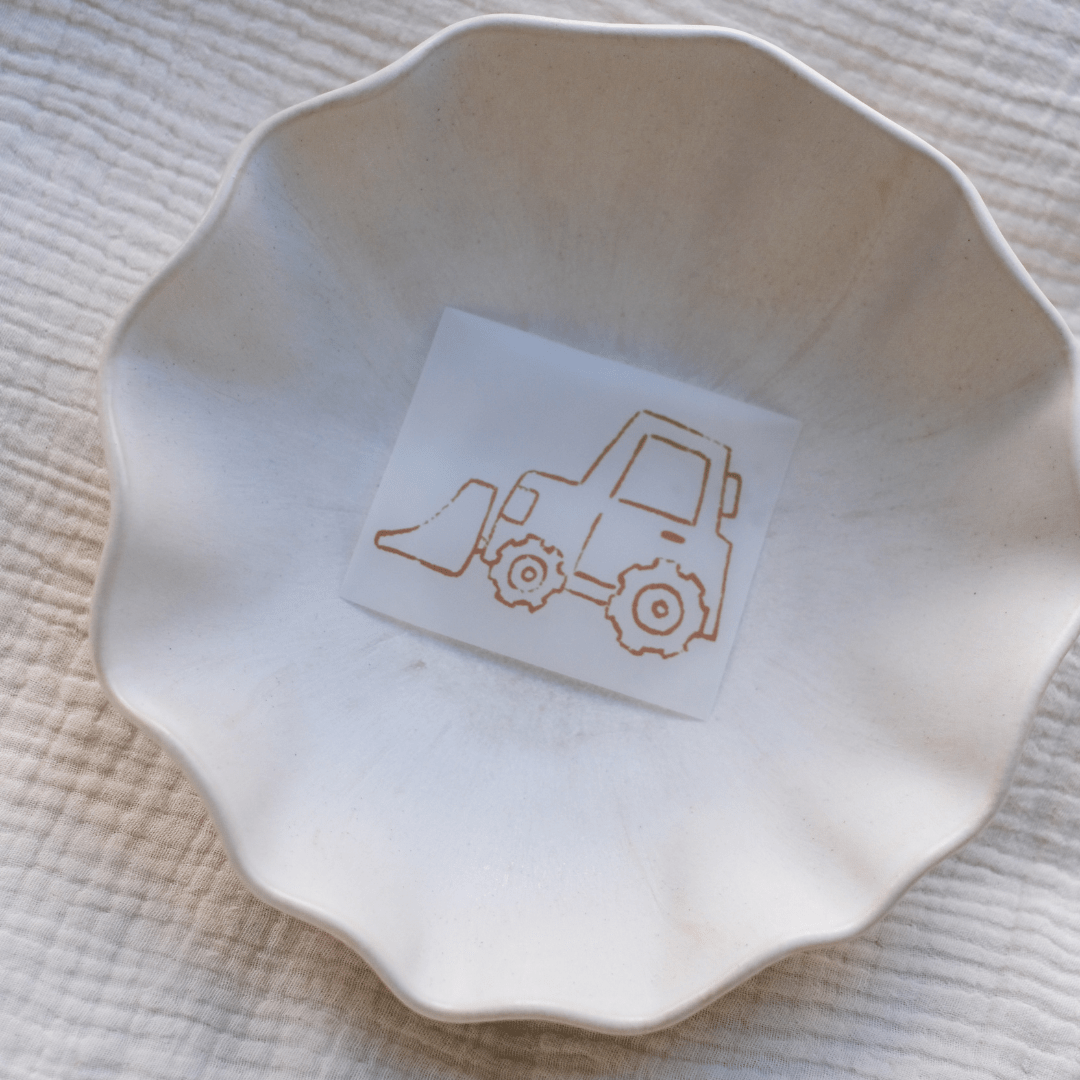 Limited Edition Bügelbild "Bagger"