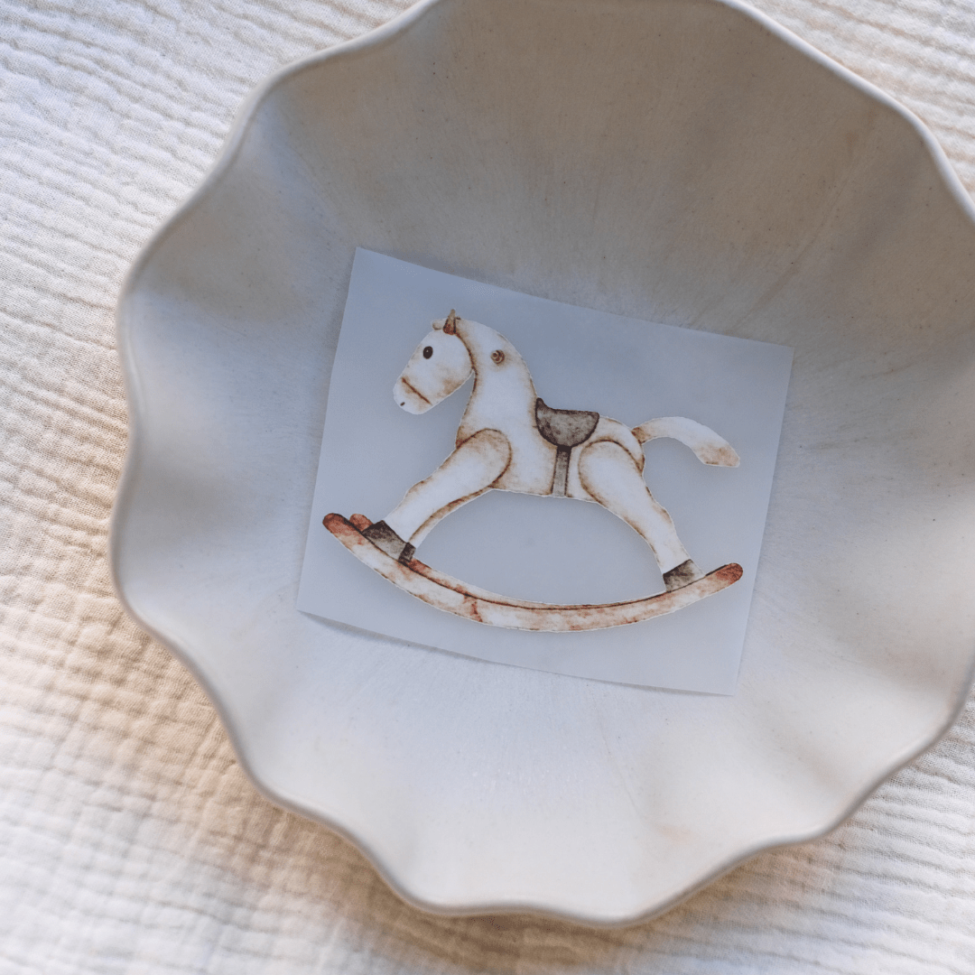 Limited Edition Bügelbild "Schaukelpferd"