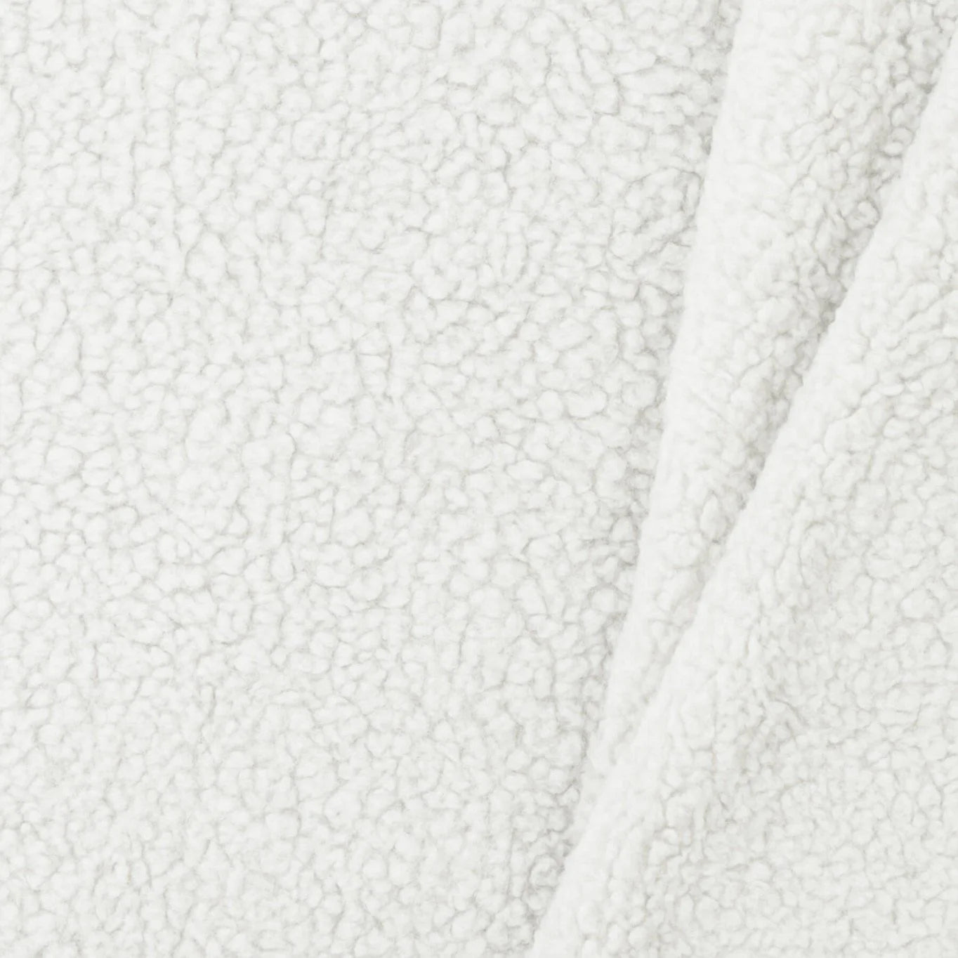 Baumwoll-Teddystoff Fleece "Ecru"