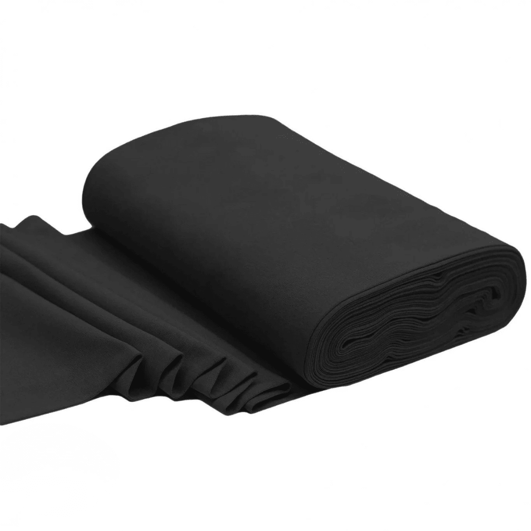 Bio Bündchenstoff Schwarz