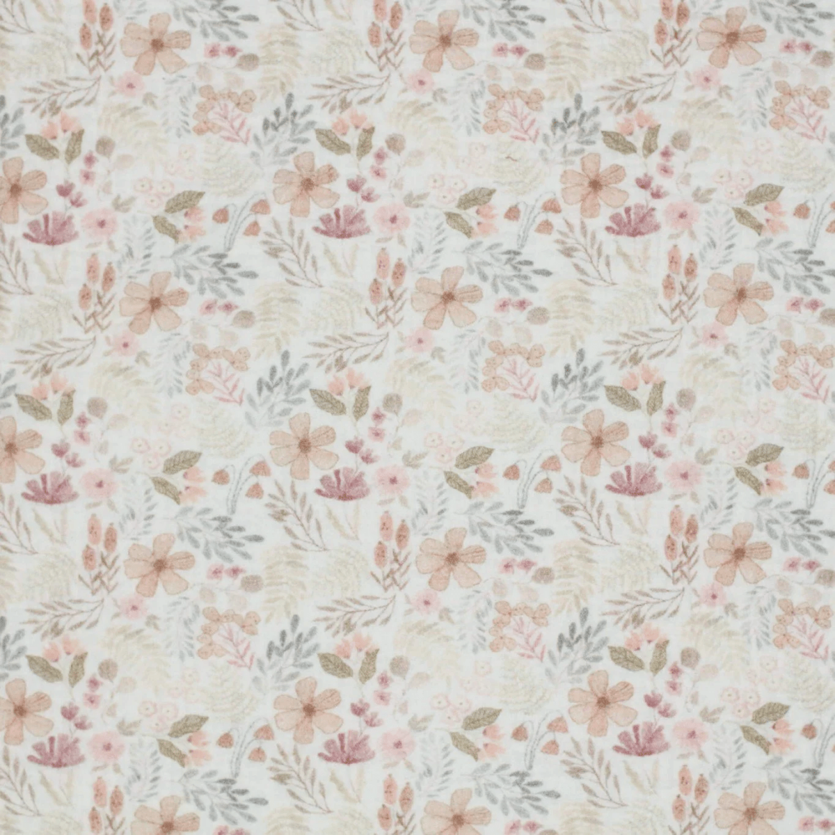 Musselin Waldblüten Lehmrosa