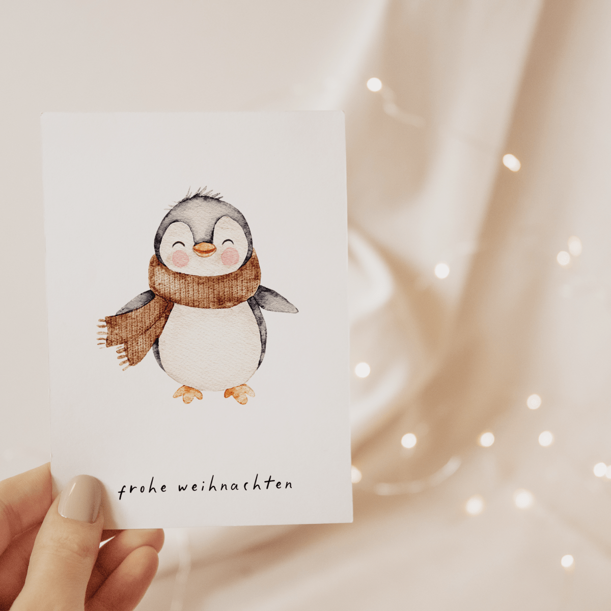 Limited Edition Postkarte "Pingu, der Kuschlige"