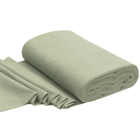 Bio Bündchenstoff Dusty Green - Würfel & Mütze