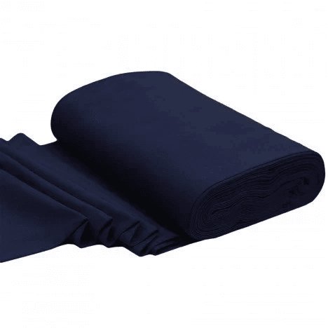 Bio Bündchenstoff Marine - Würfel & Mütze