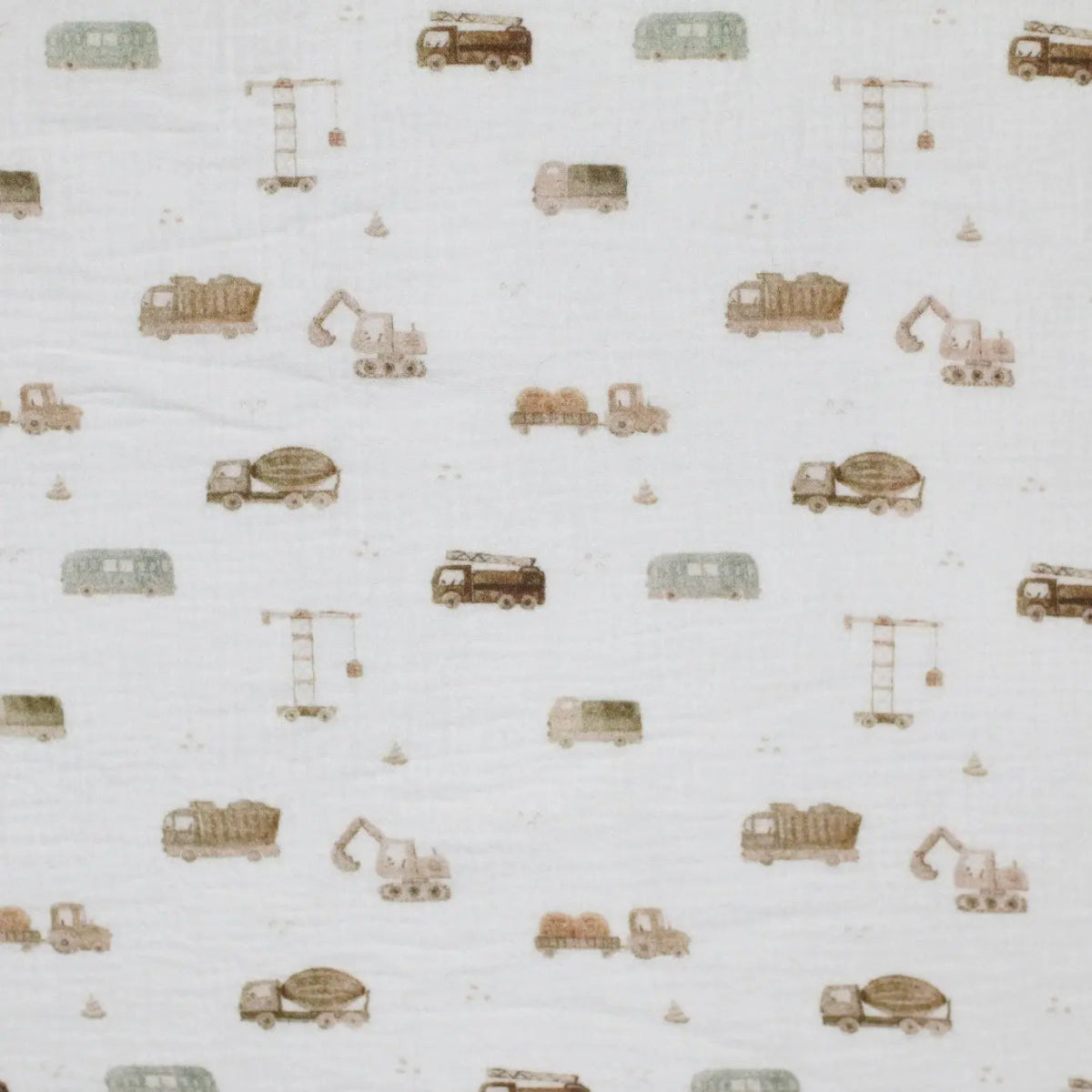 Musselin Baustelle - Würfel & Mütze