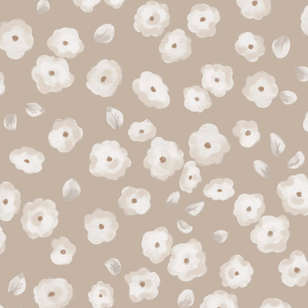 Musselin Flowers Mila - Würfel & Mütze