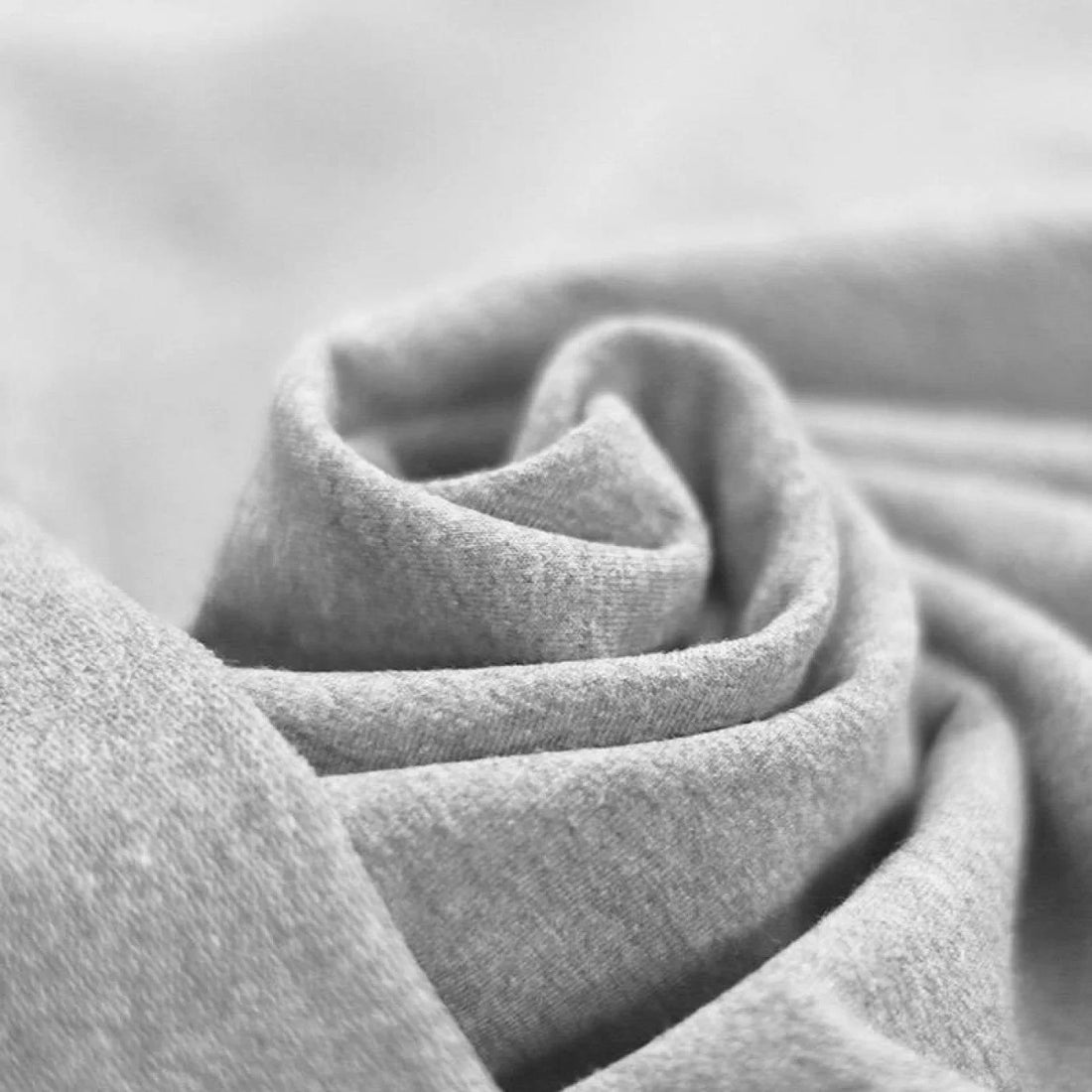 French Terry "Hellgrau Meliert"