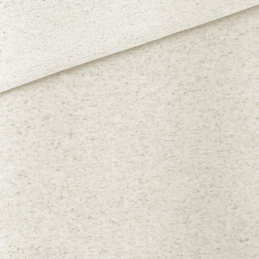 Baumwoll-Leinen French Terry Natur - Würfel & Mütze