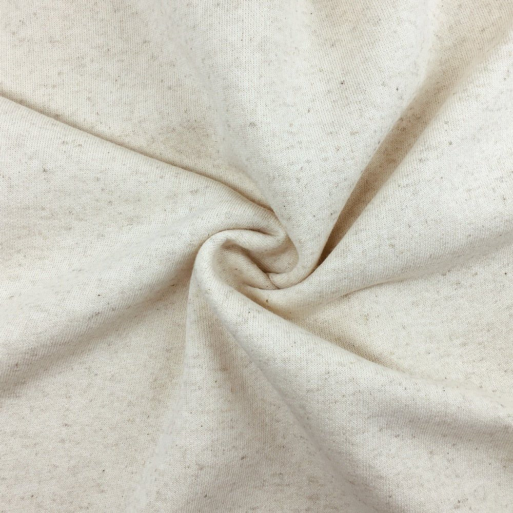 Baumwoll-Leinen Sweat Natur - Würfel & Mütze