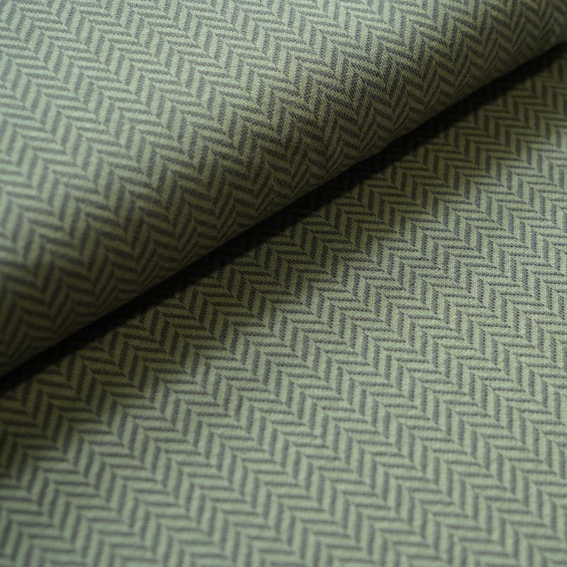 Bio-Jacquard Fischgrät Moos - Würfel & Mütze