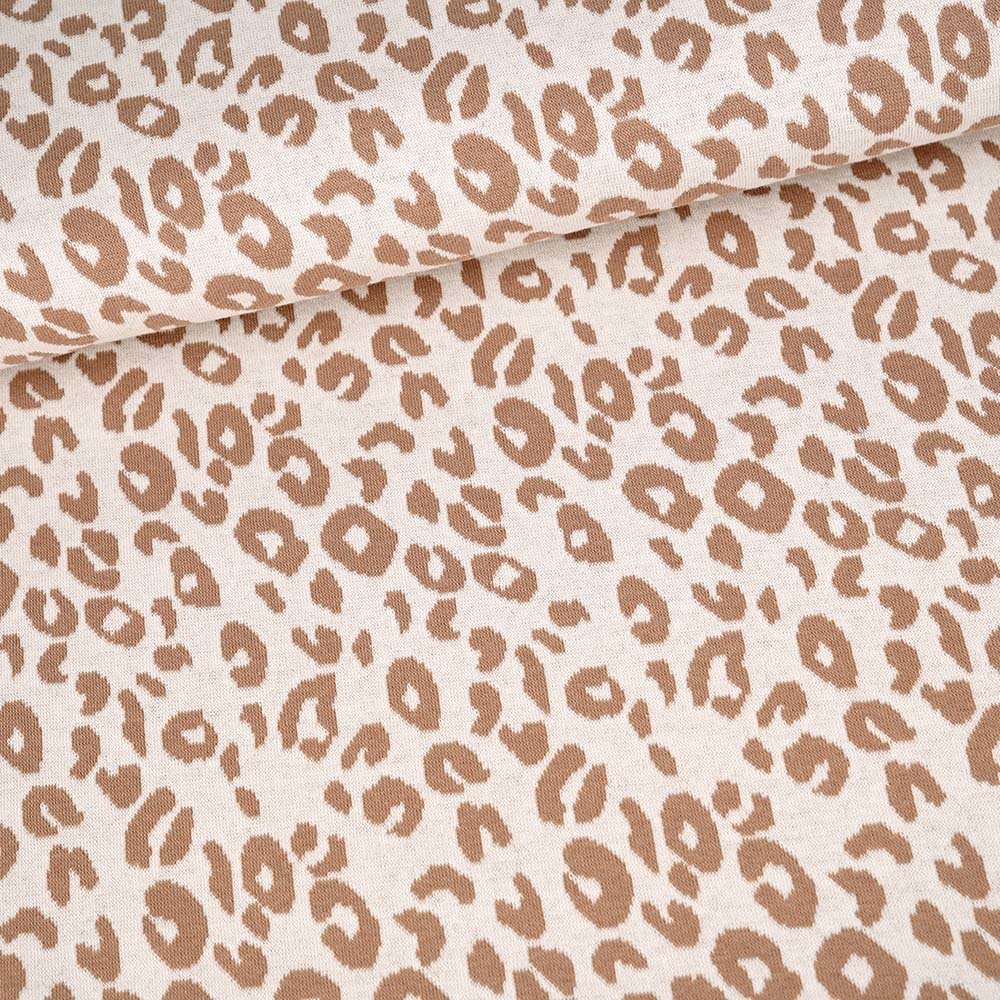 Bio-Jacquard Leo Oatmilk - Würfel & Mütze