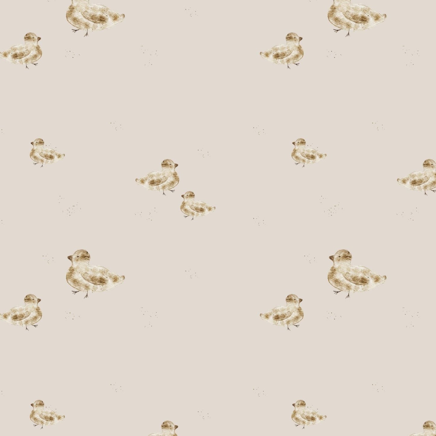 Bio Jersey "Family Duck" sand - Würfel & Mütze