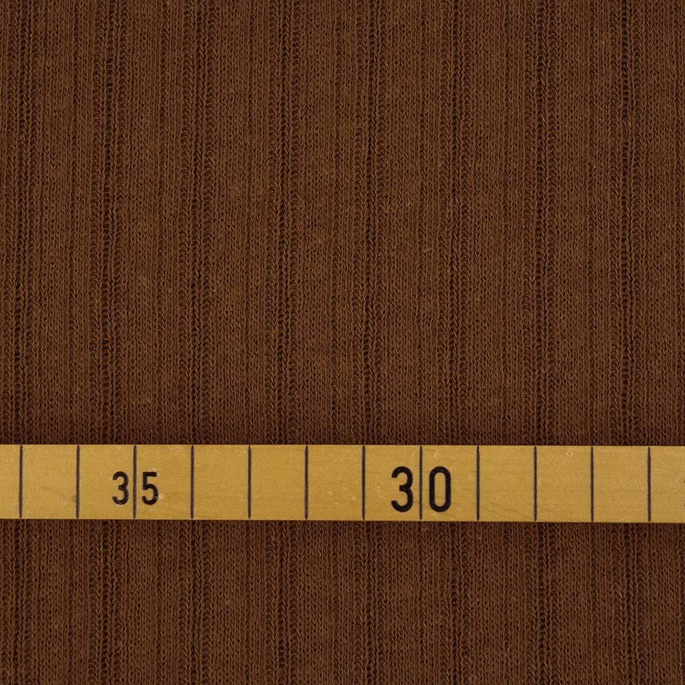 Bio Leinenstrick Rehbraun - Würfel & Mütze