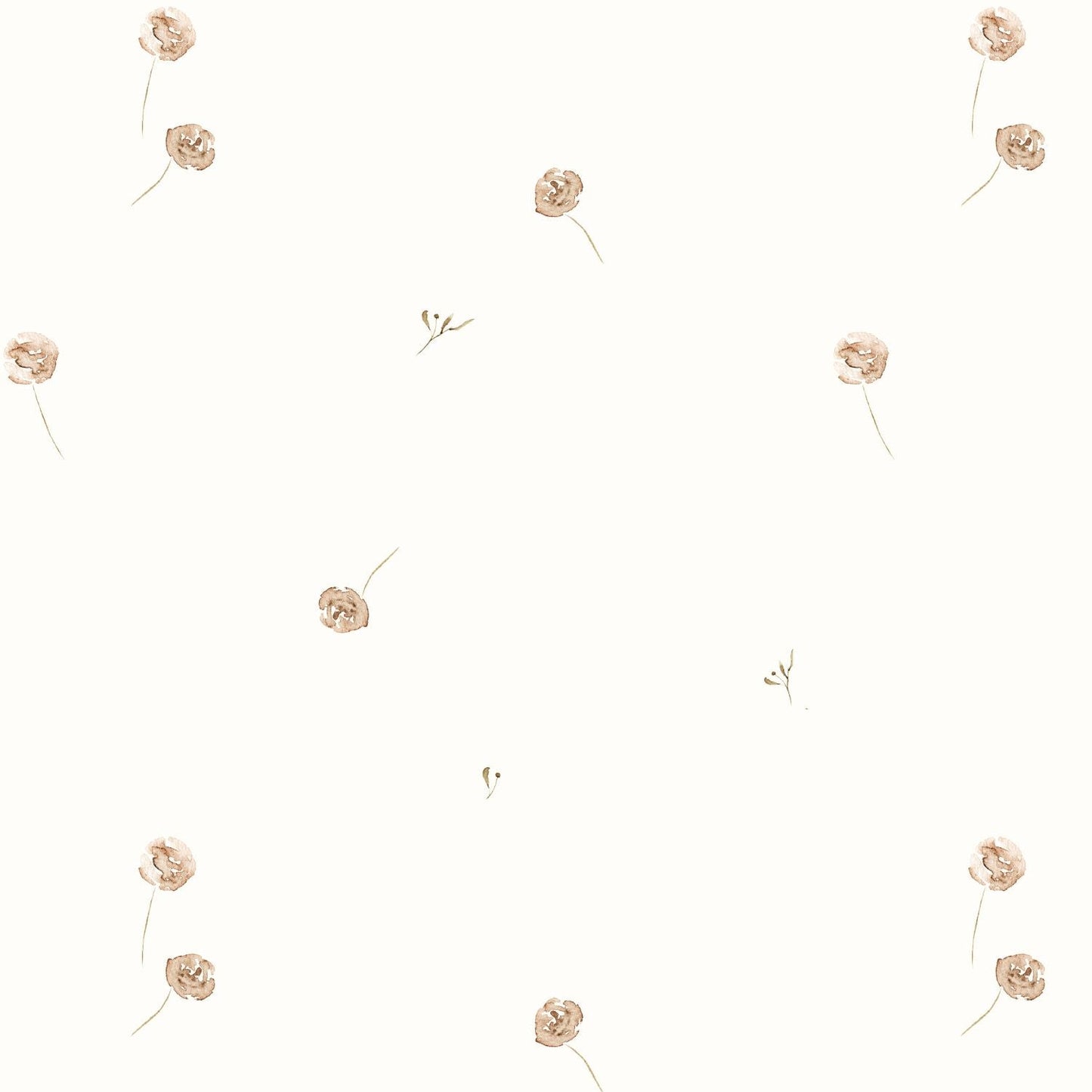 Bio Musselin "Mini Roses" offwhite - Würfel & Mütze