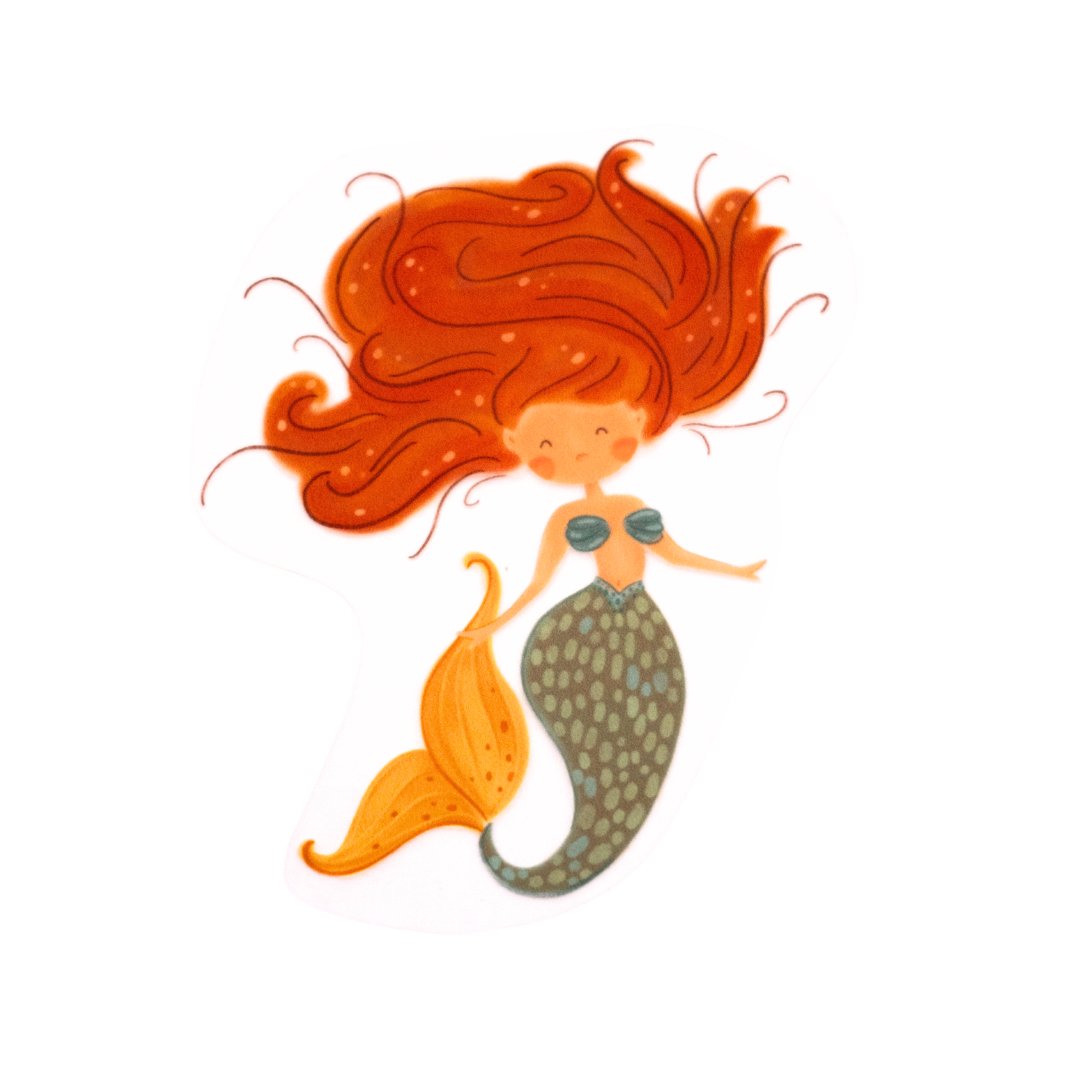 Bügelbild "Meerjungfrau" - Würfel & Mütze