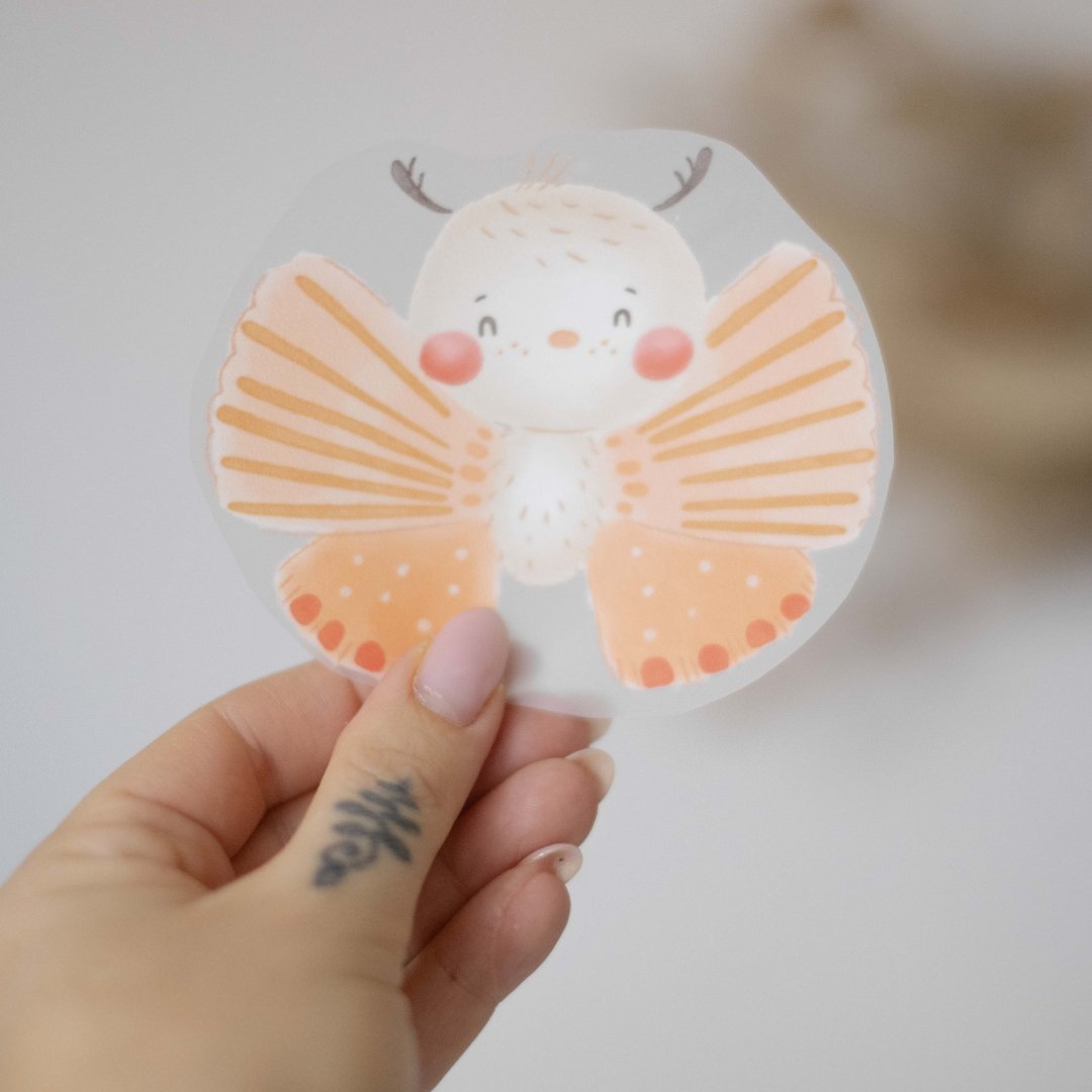 Bügelbild "Schmetterling" - Würfel & Mütze