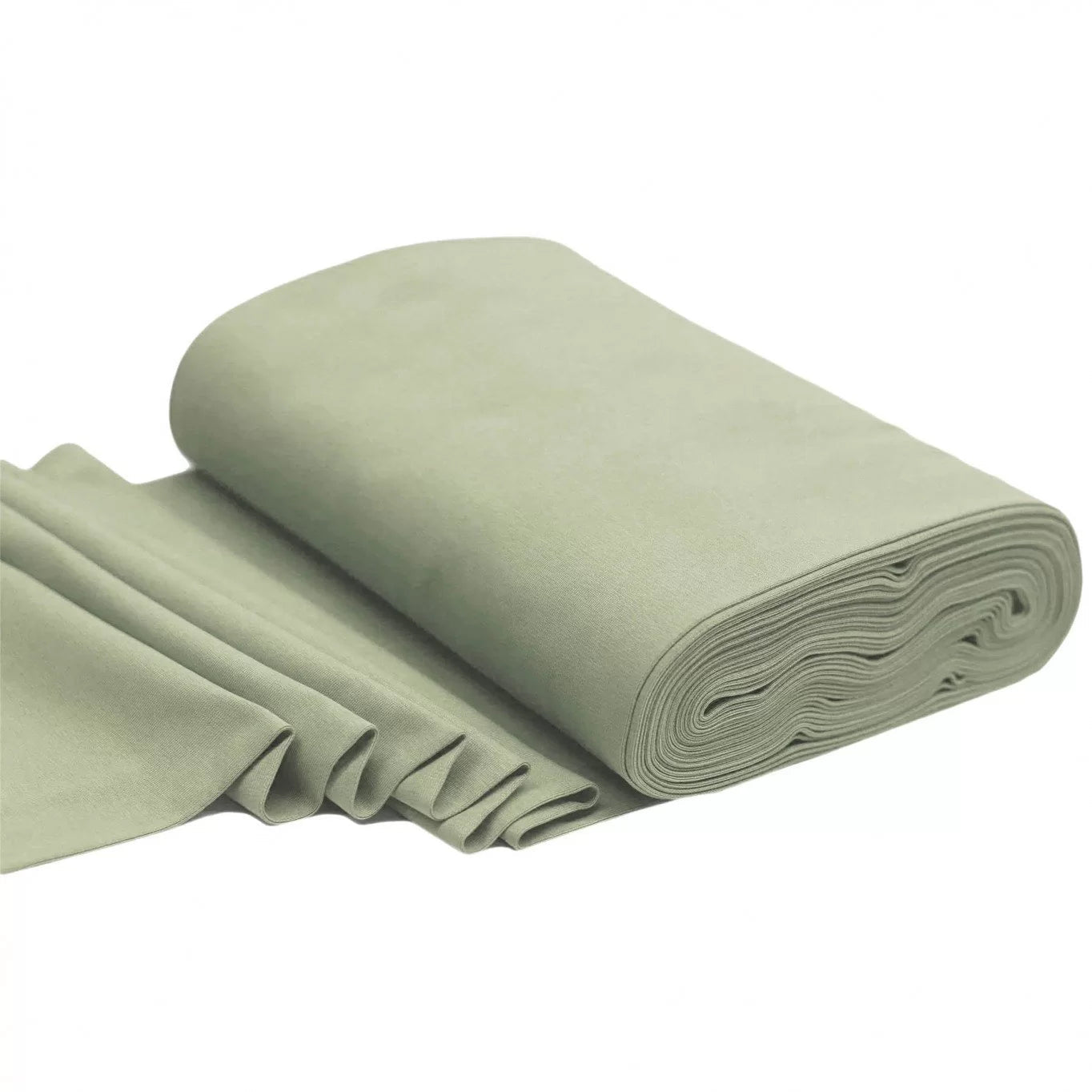 Bündchenstoff Dusty Green - Würfel & Mütze