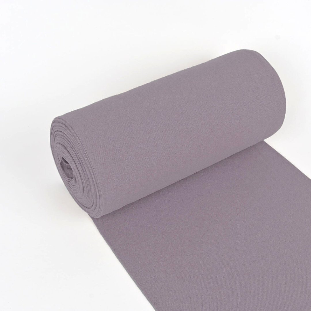 Bündchenstoff Lavendel - Würfel & Mütze