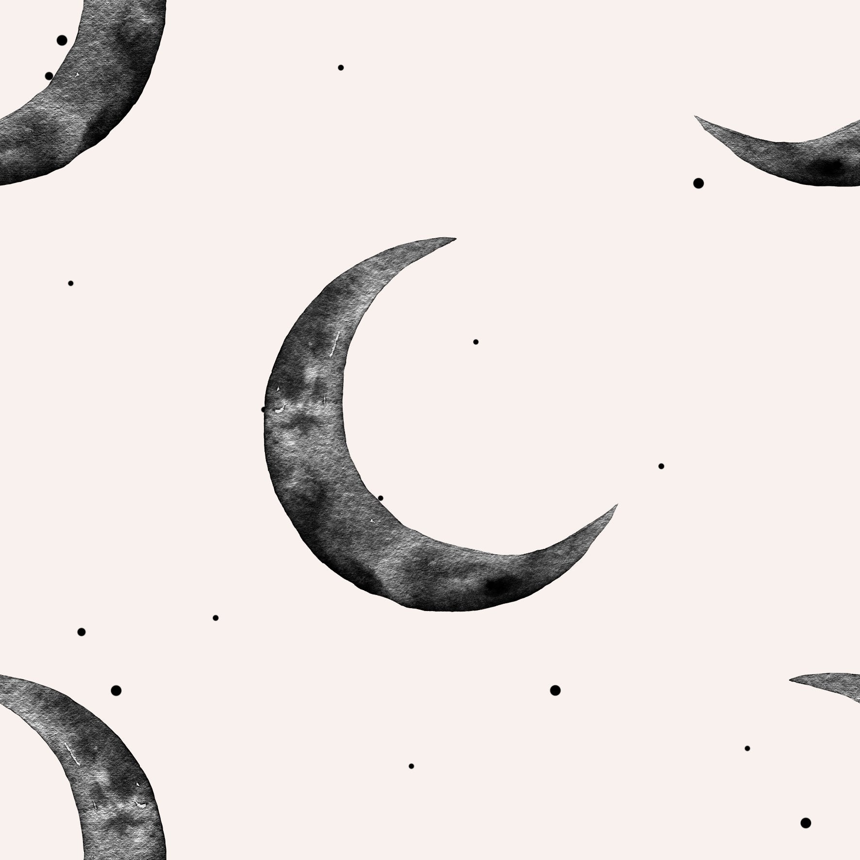 Eigenproduktion Mondzauber Dots Offwhite - Würfel & Mütze