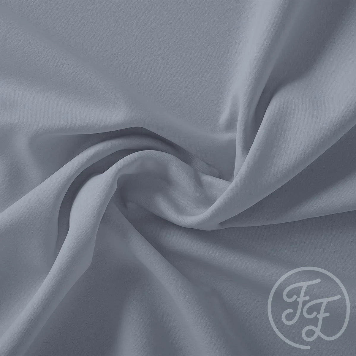 Family Fabrics Jersey Uni "Mistiq Blue" - Würfel & Mütze