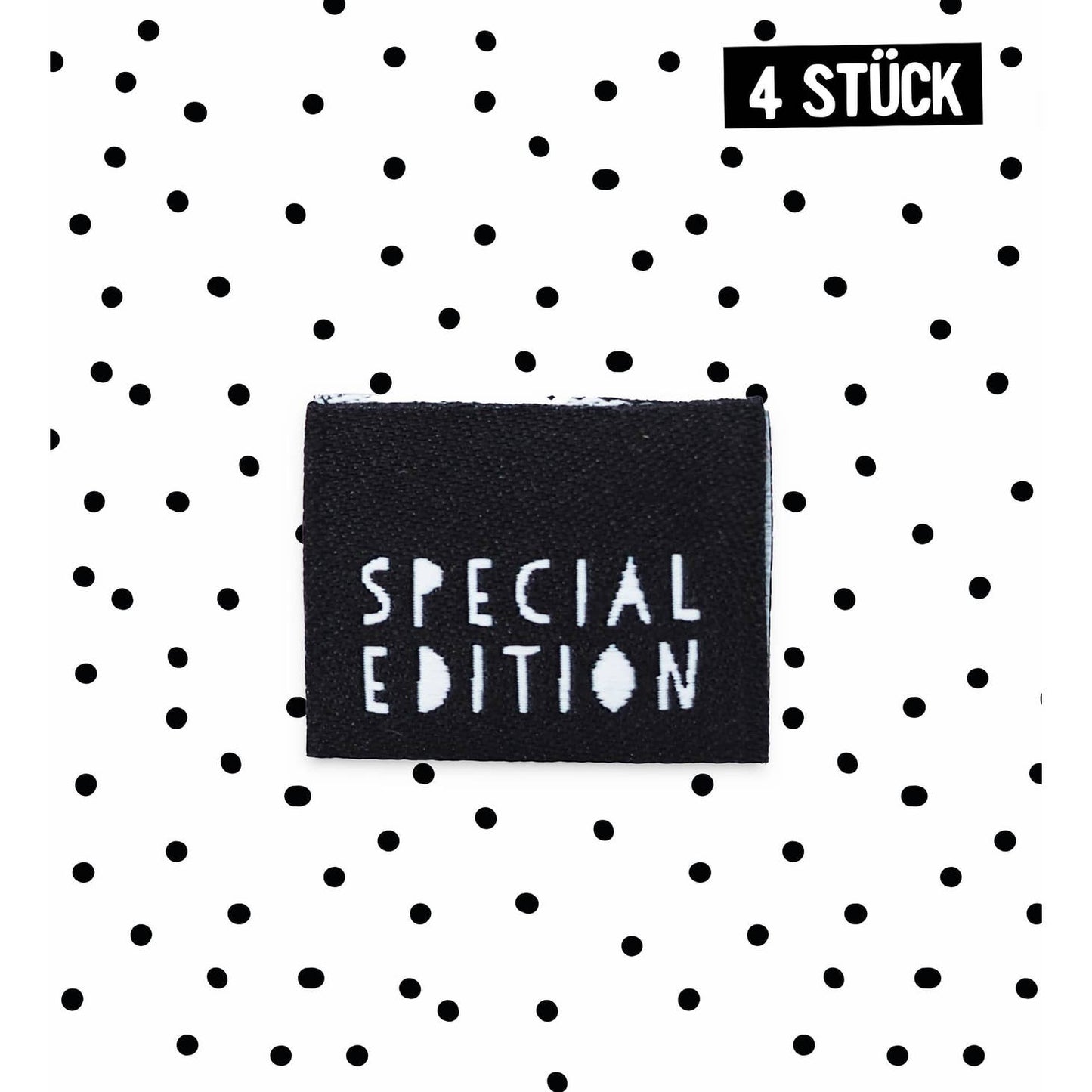 Klapp-Weblabel *SPECIAL EDITION* - 4er Pack - Würfel & Mütze