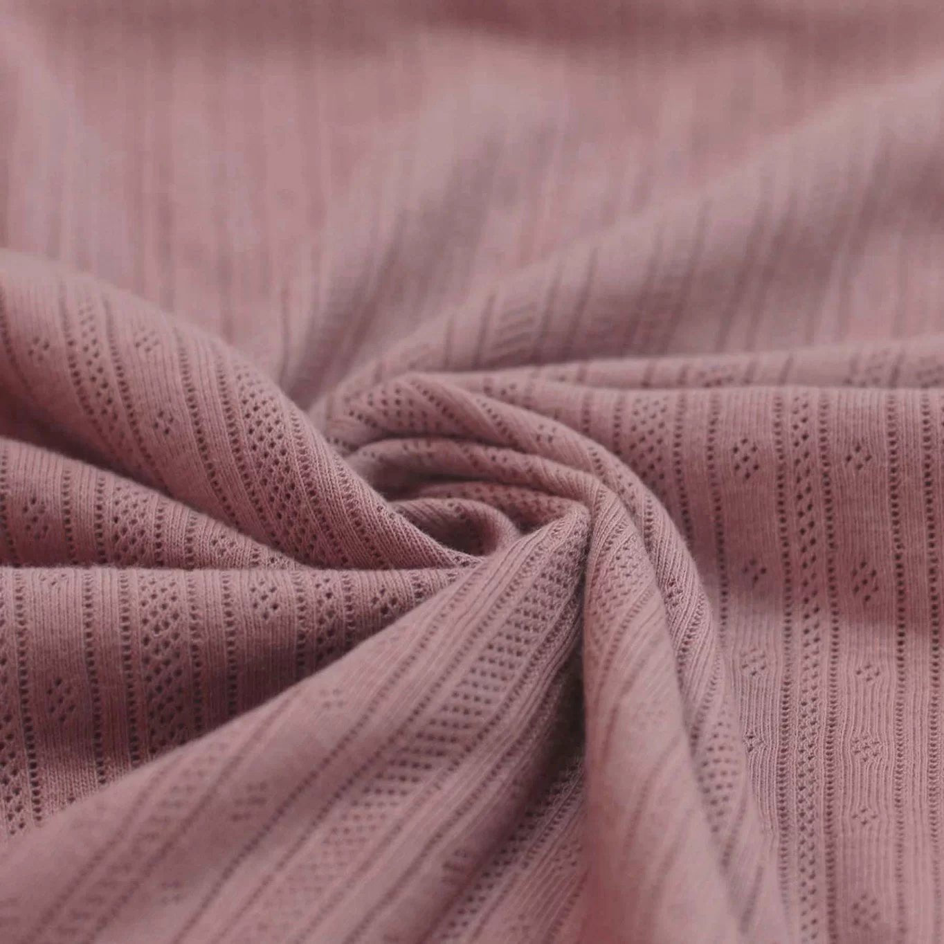 Pointoille Feinstrickjersey Altmauve - Würfel & Mütze