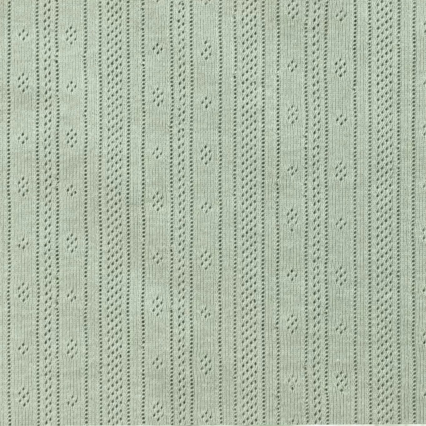 Pointoille Feinstrickjersey Dusty Green - Würfel & Mütze