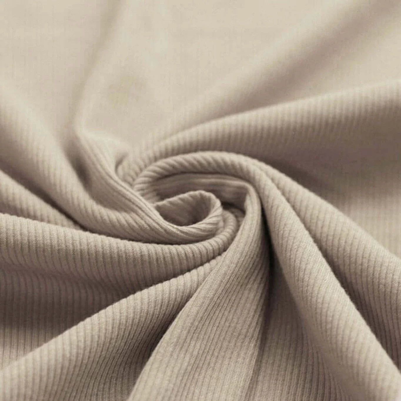 Ribjersey Dunkelbeige - Würfel & Mütze