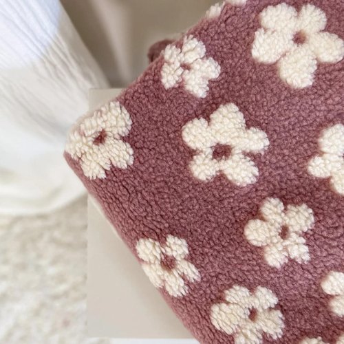 Teddy Blumen Mauve - Würfel & Mütze