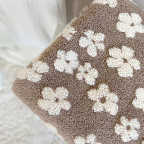 Teddy Blumen Taupe - Würfel & Mütze