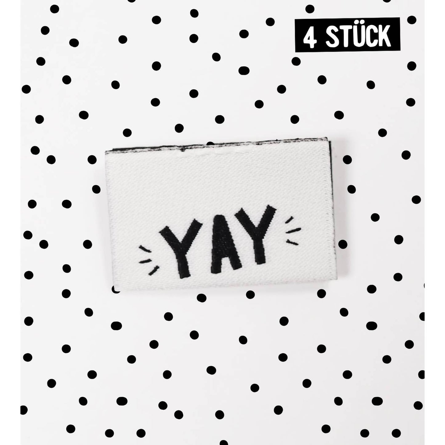 Weblabel *YAY* - 4er Pack - Würfel & Mütze