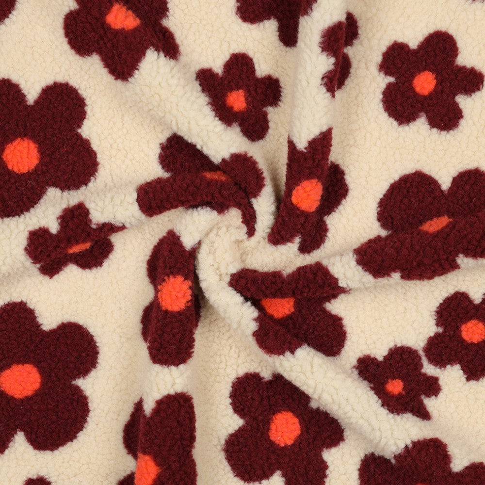Teddystoff &quot;Red Flowers&quot;