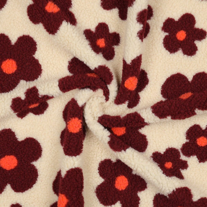 Teddystoff &quot;Red Flowers&quot;