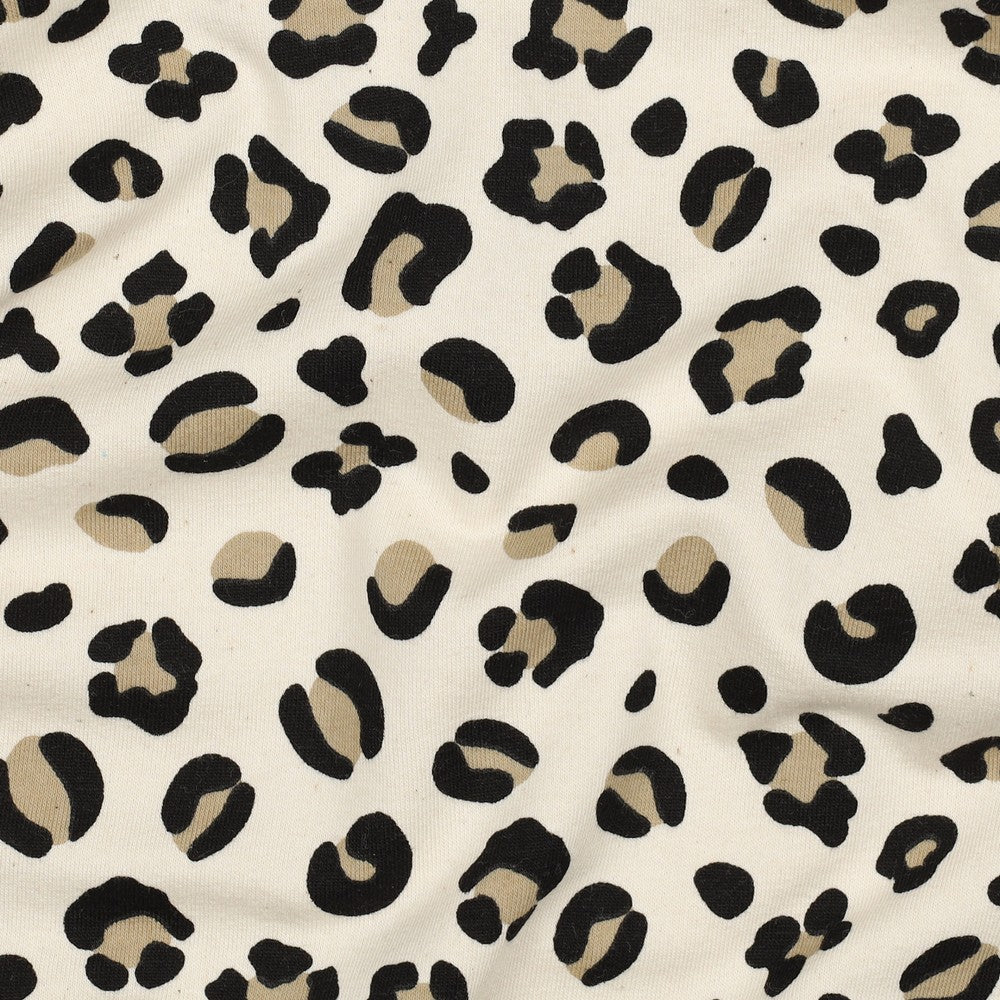 French Terry Animal Skin Natural