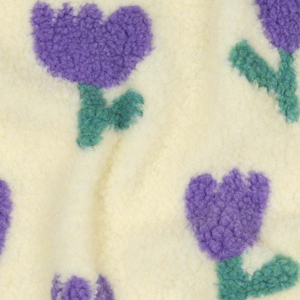 Teddystoff &quot;Lila Flowers&quot;
