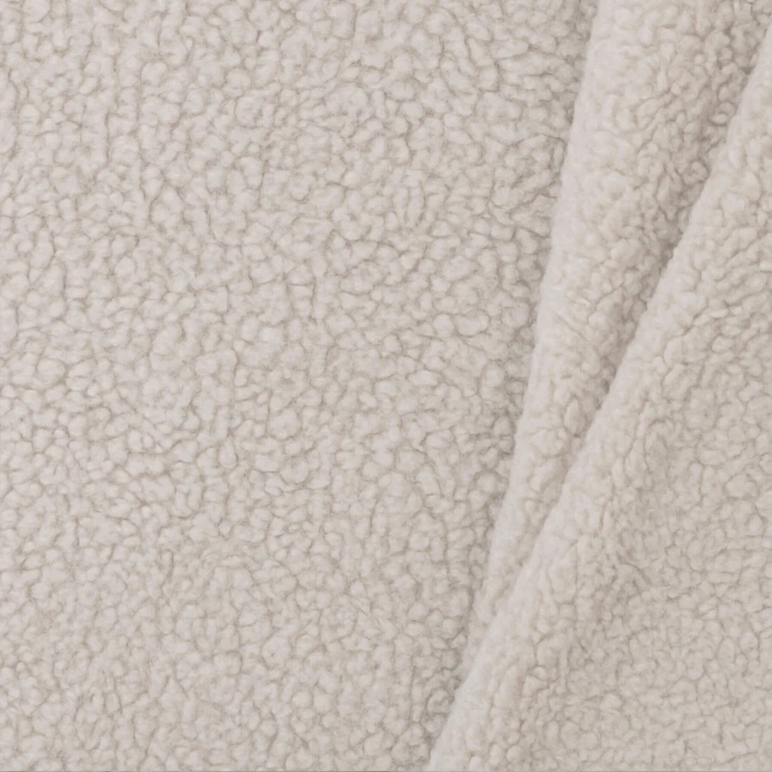 Baumwoll-Teddystoff Fleece &quot;Sand&quot;