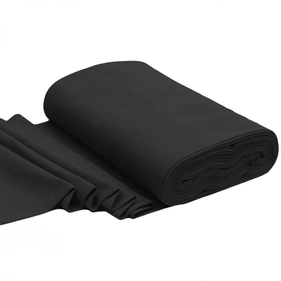 Bio Bündchenstoff Schwarz