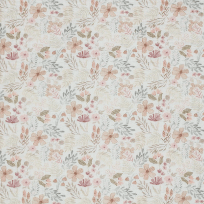 Musselin Waldblüten Lehmrosa