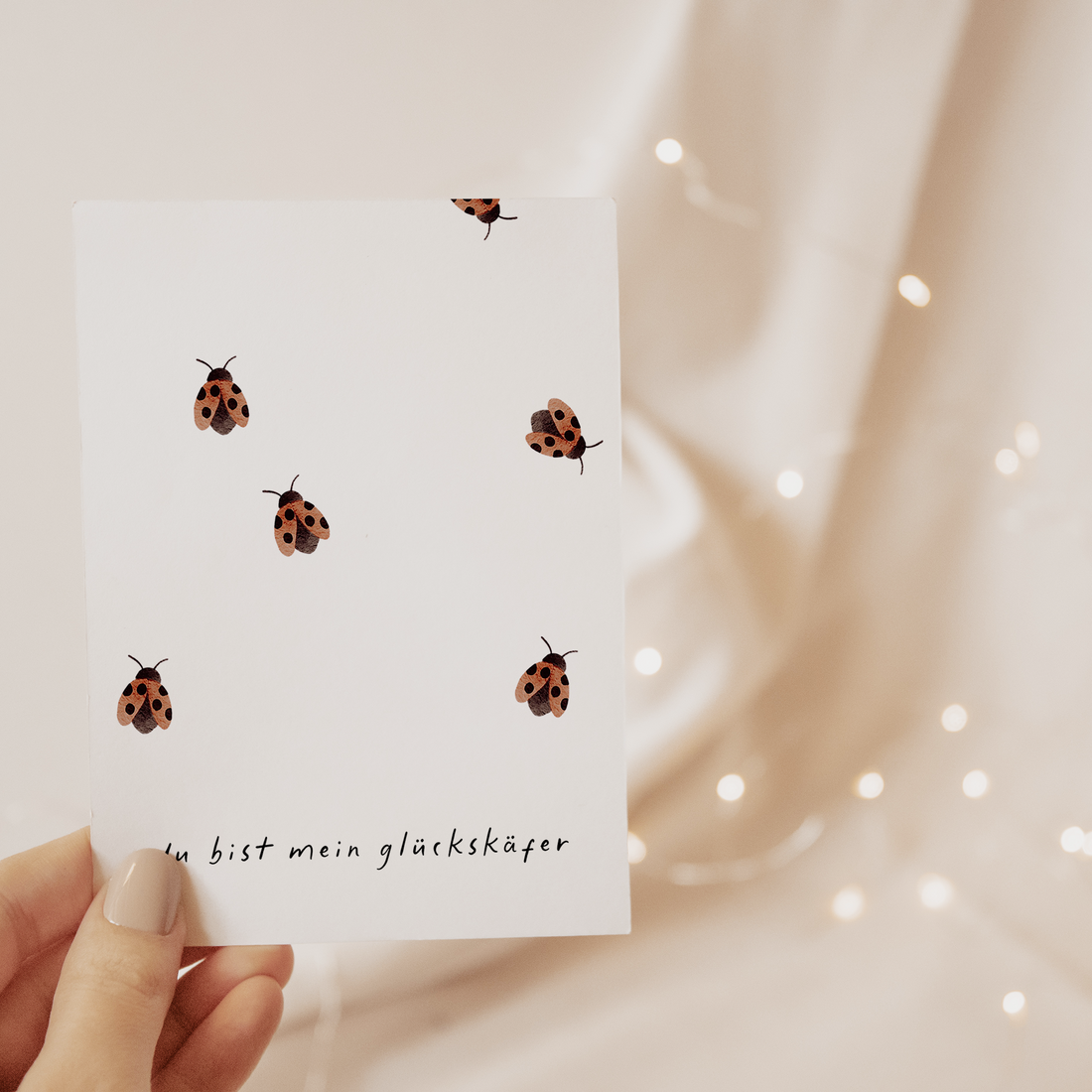 Limited Edition Postkarte &quot;Glückskäfer&quot;