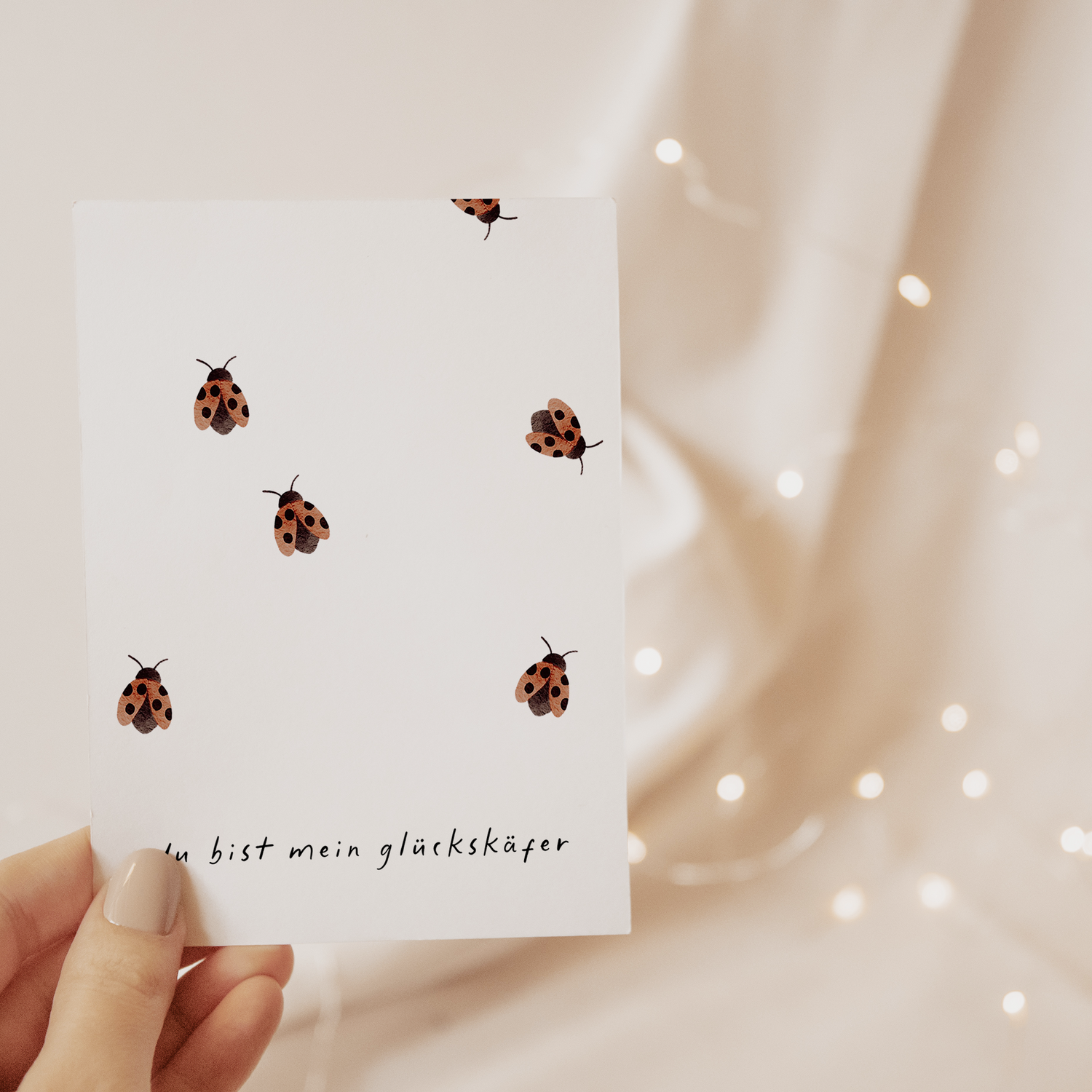 Limited Edition Postkarte &quot;Glückskäfer&quot;