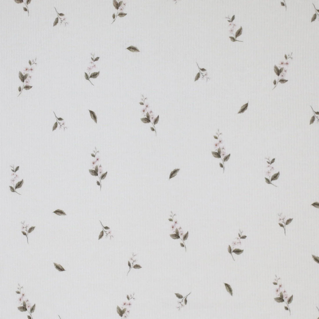 Ribjersey Tiny Flowers Olive