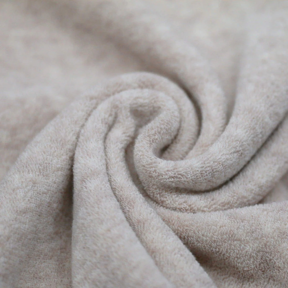 Frotteestoff Stretch Beige Melange