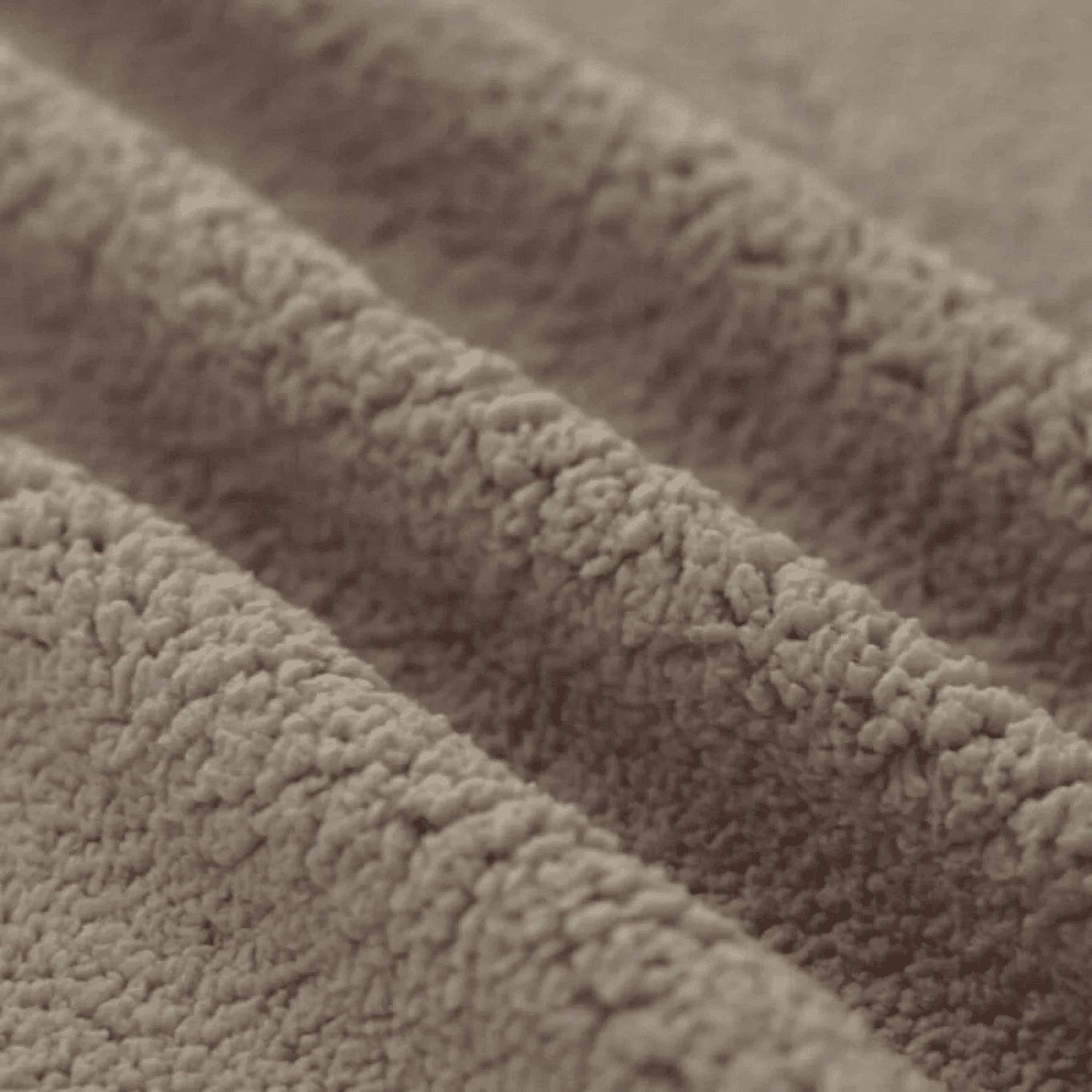 Teddystoff Fleece &quot;Taupe&quot; - Würfel &amp; Mütze