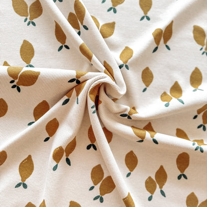 Tygdrömmar Bio Ribjersey Lemons - Würfel &amp; Mütze