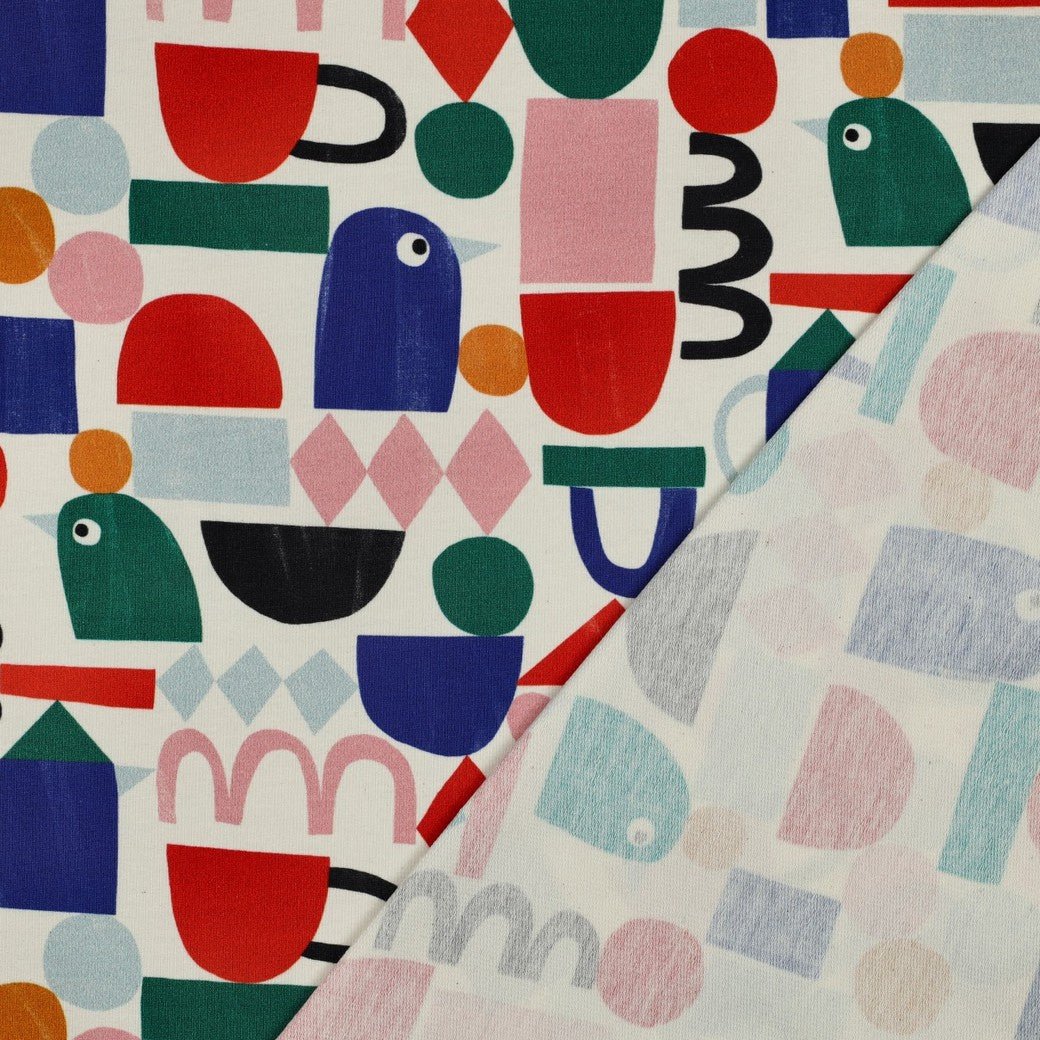 Bio French Terry Graphic Jennifer Bouron - Würfel &amp; Mütze