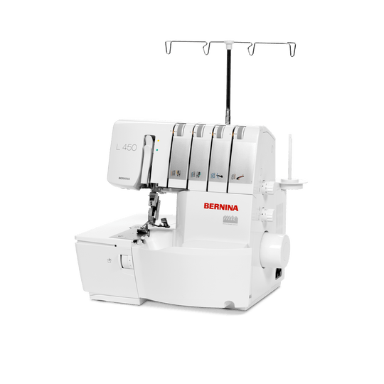 Overlock Bernina L450 (NEU, originalverpackt) - Würfel &amp; Mütze