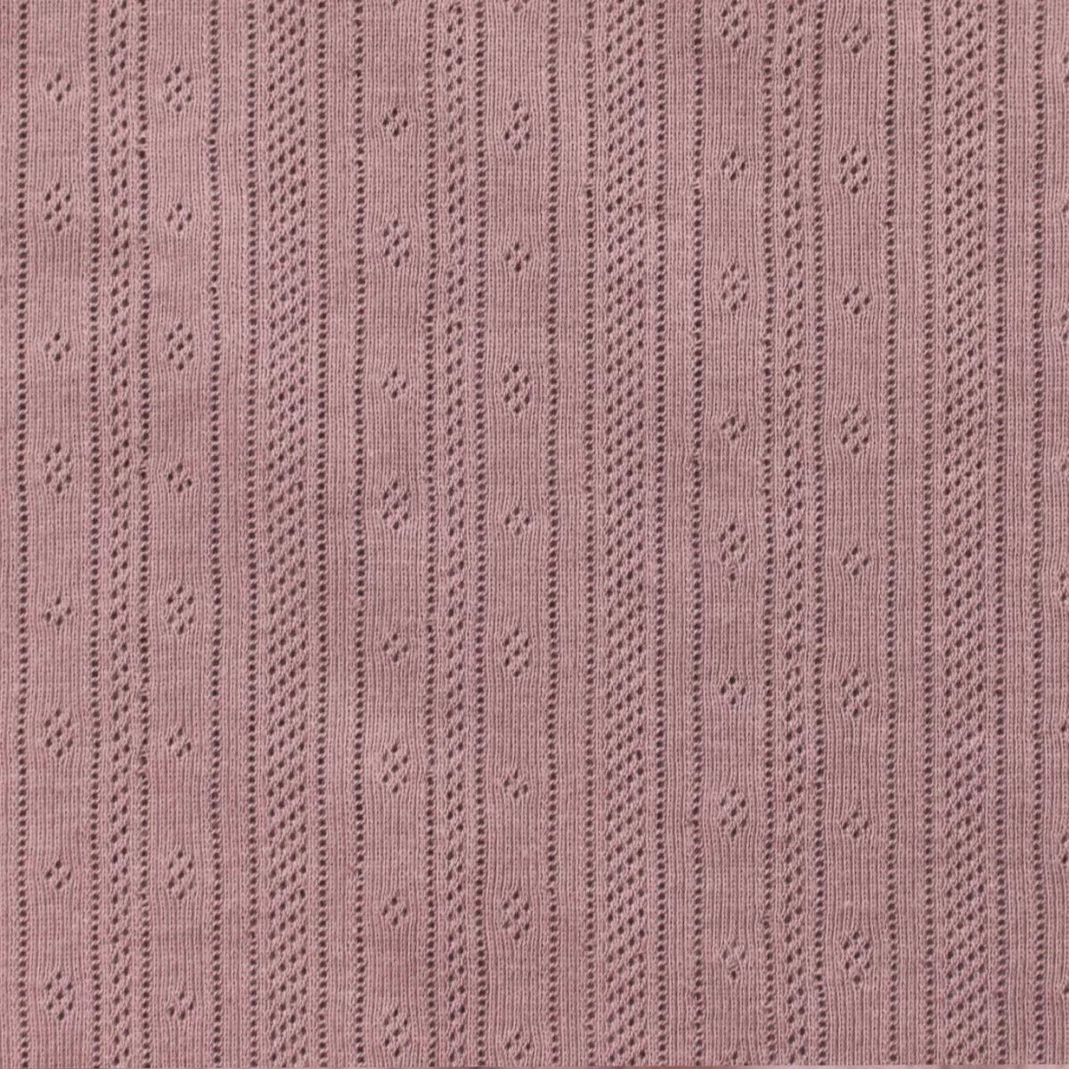 Pointoille Feinstrickjersey Altrosa - Würfel &amp; Mütze