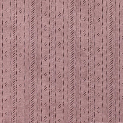 Pointoille Feinstrickjersey Altrosa - Würfel &amp; Mütze
