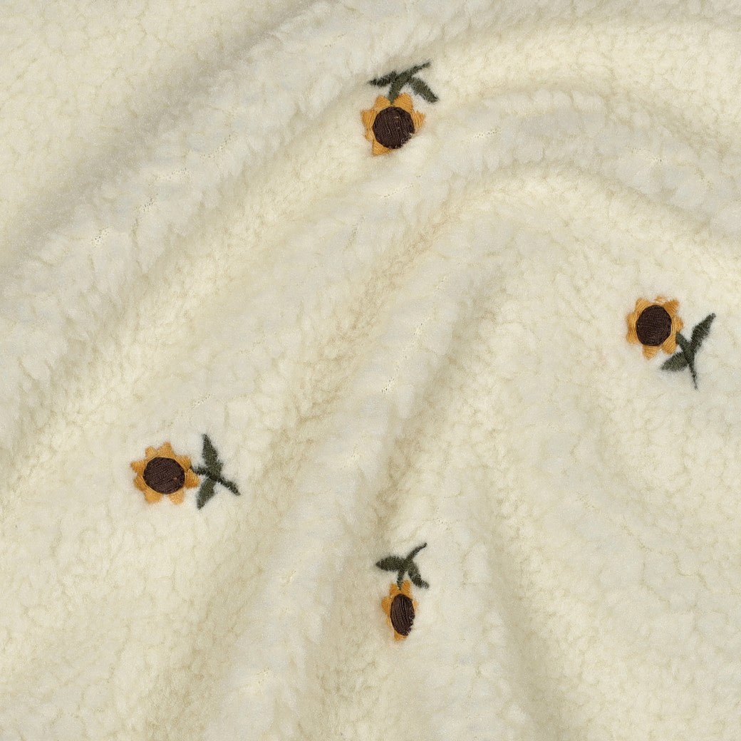 Teddystoff Sunflower Embroidery - Würfel &amp; Mütze