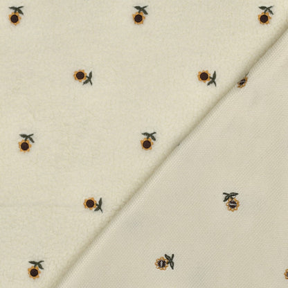 Teddystoff Sunflower Embroidery - Würfel &amp; Mütze